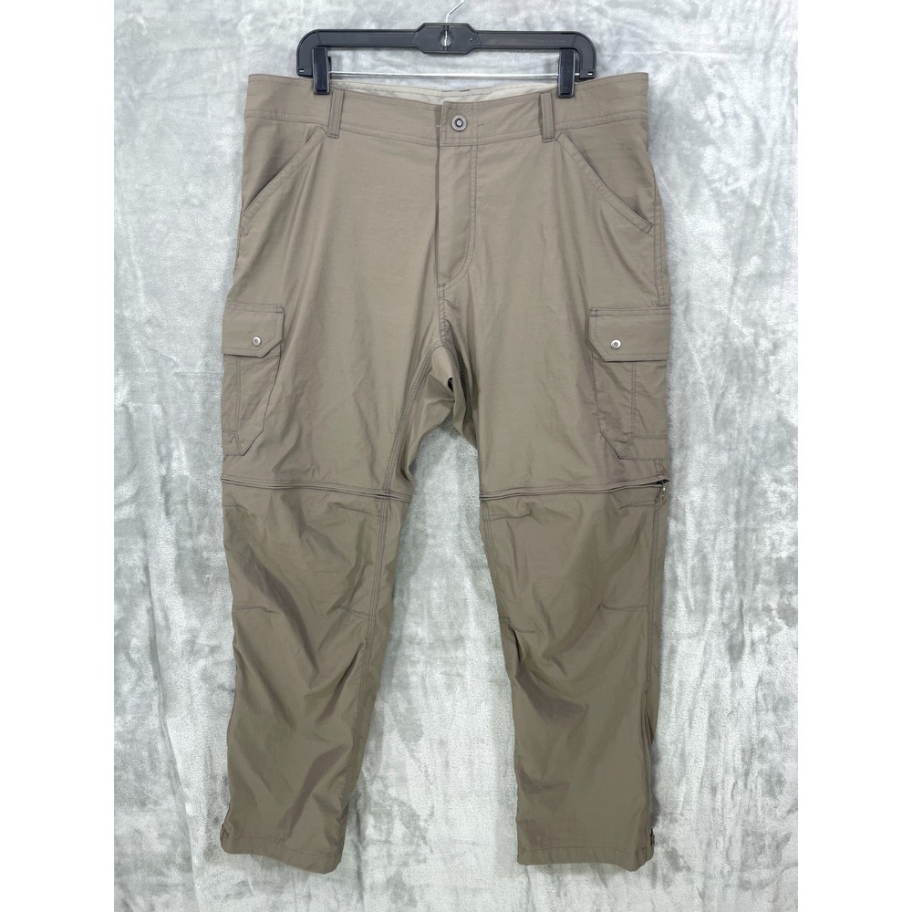 Kuhl Renegade Convertible Stealth Pants Mens Size 38x30 Zip Off Cargo Olive